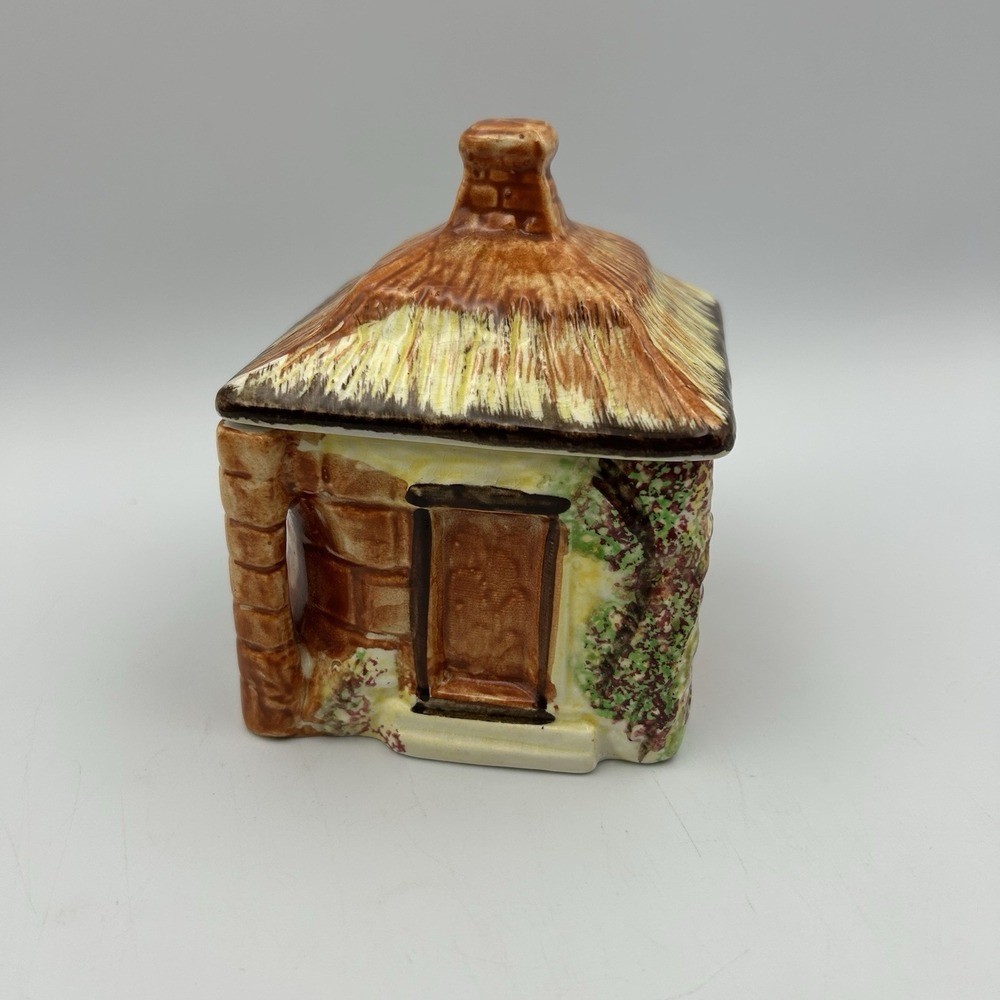 MCM 1940's Price Bros. Cottage Ware Sugar Bowl Jam Pot Vintage Made in England